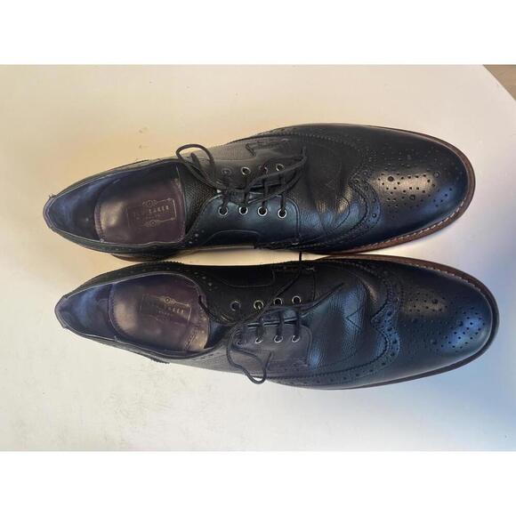 Men\'s Cassiuss Wingtip Brogue Dress Shoes - Classic Black Leather Ted Baker main image 9